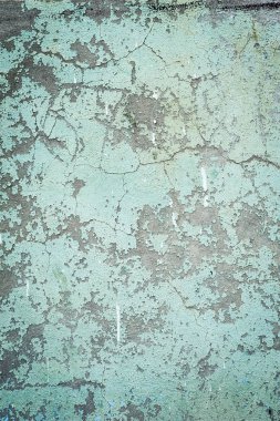Eski lapa lapa mavi boyalı duvar, doku, portre