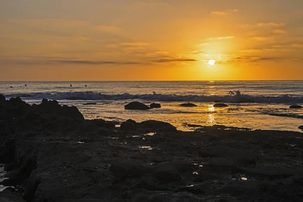 Zonsondergang Een Jolla Beach Californië — Stockfoto