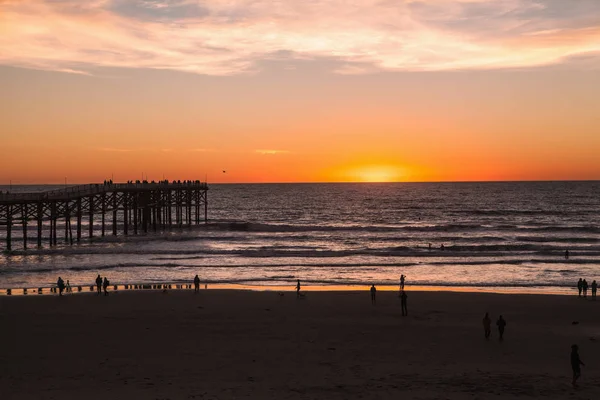 San diego pier at pacific beach — Stock Photo, Image