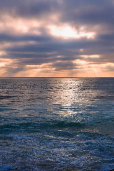 Západ slunce na pláži San Diego — Stock fotografie