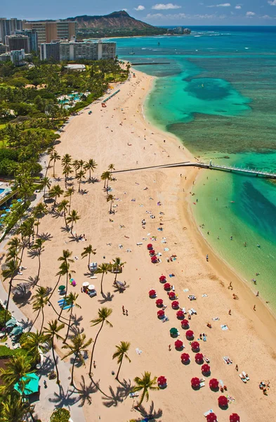 FT derussey Waikiki Beach — Stockfoto
