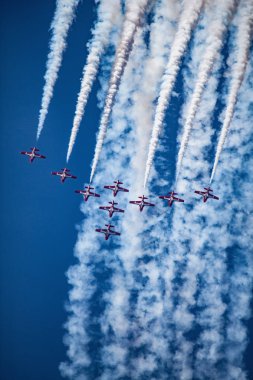 Canadian Snowbirds at Great Pacific Airshow clipart