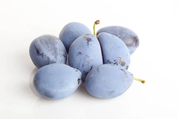 Ongerepte Pruim Fruit Met Originele Kleur Streight Uit Boom — Stockfoto