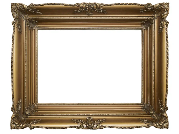 Old Picture Frame Isolated White Background Design Element Photograph Paintings — Stock Photo, Image