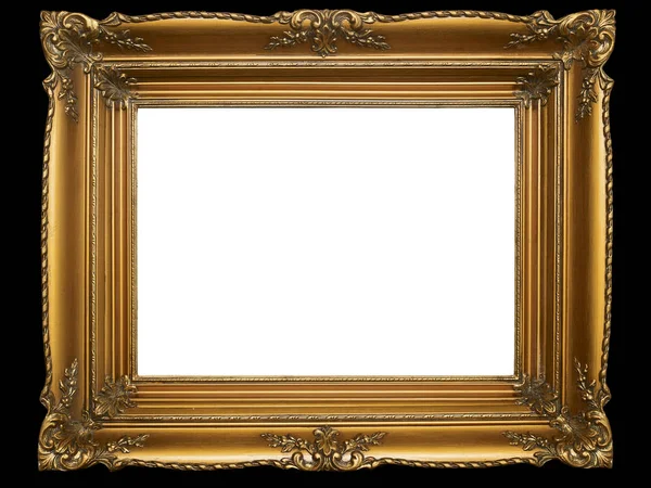 Old Picture Frame Isolated White Background Design Element Photograph Paintings — Stock Photo, Image