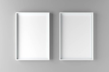 İki temel ve zarif poster duvara kadar alay et. 3D çizim render