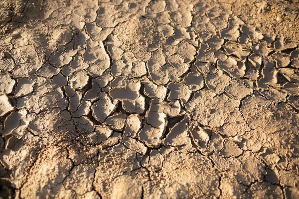 Trockene Zerklüftete Wüste Die Globale Wasserknappheit Auf Dem Planeten Konzept — Stockfoto