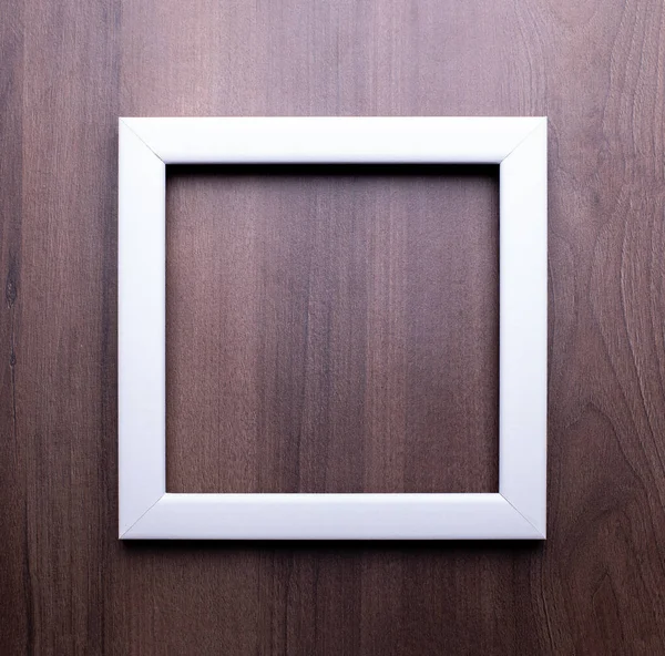 Elegant Frame design on wood template stock photo