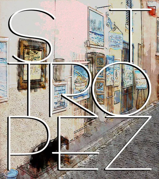 Akdeniz 'de St. Tropez tatil yeri.