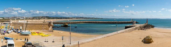 Lagos Portugal Circa Mayo 2018 Vista Fortaleza Ponta Bandeira Con — Foto de Stock