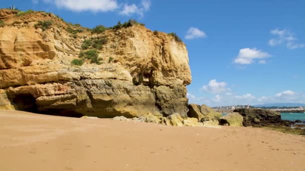 Lagos Portugal Mai 2018 Beach Batata Lagos Der Algarve Portugal — Stockvideo