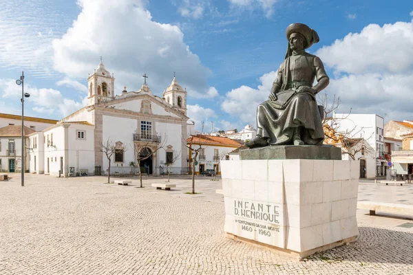 Lagos Portogallo Circa Maggio 2018 Statua Dell Infante Dom Henrique — Foto Stock