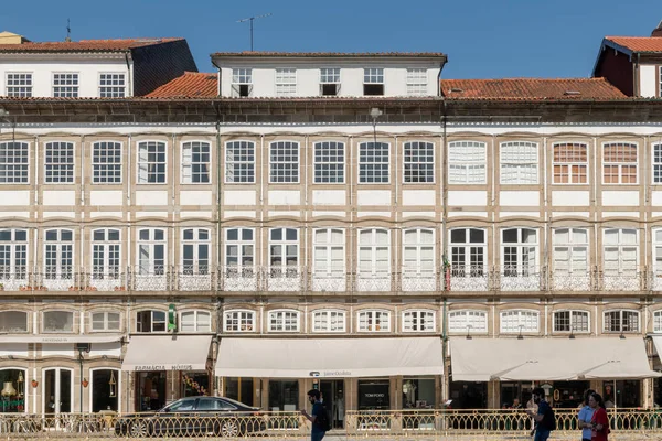 Guimaraes Portugalsko Cca Dubna 2018 Fasády Poblíž Santiago Náměstí Také — Stock fotografie