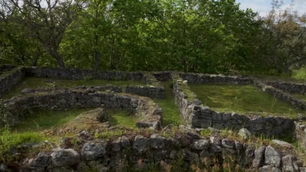 Castro Romariz Fortified Settlement Dating 5Th Century Occupancy Levels First — Stock Video