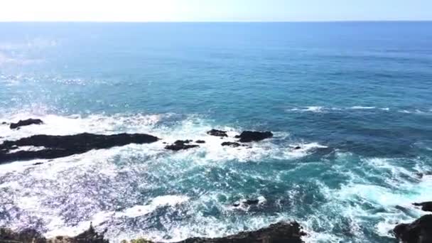 Odemira Portugal Circa Septiembre 2017 Playa Con Rocas Praia Cavaleiro — Vídeos de Stock