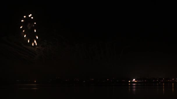 Fogos Artifício São Paio Torreira Celebração Que Acontece Todos Anos — Vídeo de Stock