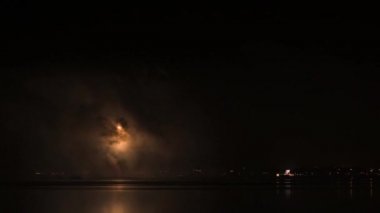 Torreira Torreira - Aveiro, Portekiz, Eylül her yıl olur bir kutlama St Paio havai fişek.