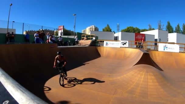 Braga Portugal Oktober 2018 Jean Silva Beim Bowl Session Event — Stockvideo