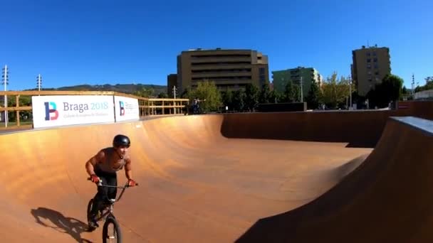 Braga Portugal Octobre 2018 Jean Silva Lors Événement Bowl Session — Video