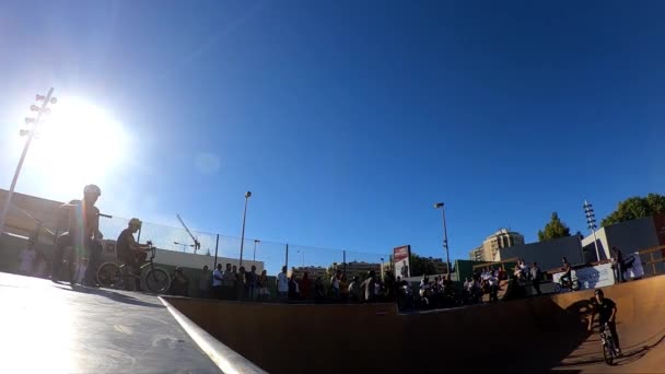 Braga Portugal October 2018 Wilmer Real Bowl Session Event — Stock Video