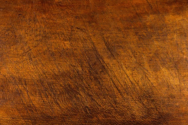 Brown Scratched Wooden Cutting Board Wood Texture — Stock Photo, Image