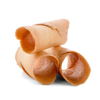 Tekdilliğe de sogra, beyaz arka plan üzerinde izole Portekiz'den tipik ve geleneksel bisküvi.