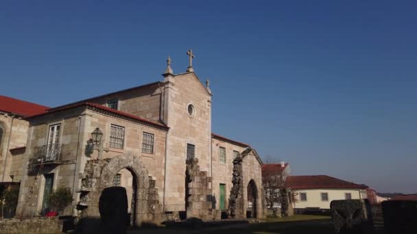 포르투갈 Circa Jauary 2019 유적에서 있습니다 건물과 1755 년에서 지진에 — 비디오