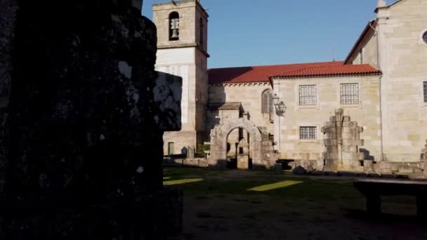 Barcelos Portugal Circa Jauary 2019 Uitzicht Ruïnes Van Paco Dos — Stockvideo