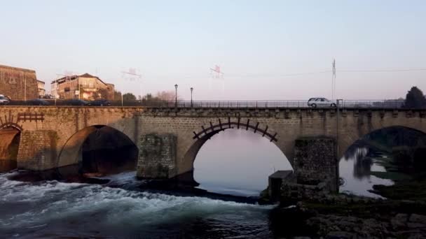 バルセロス ポルトガル サーカ Jauary 2019 ポルトガルの Cavado 川バルセロス市観国の成長している自治体の一つです — ストック動画