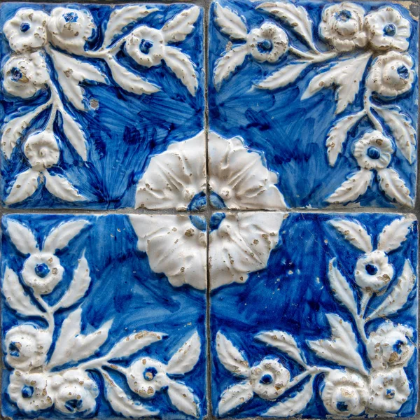 Vintage Azulejos Tradycyjne Portugalskie Płytki — Zdjęcie stockowe