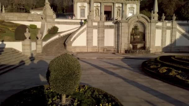 Braga Portugal Circa Febrero 2019 Santuario Bom Jesus Monte También — Vídeos de Stock