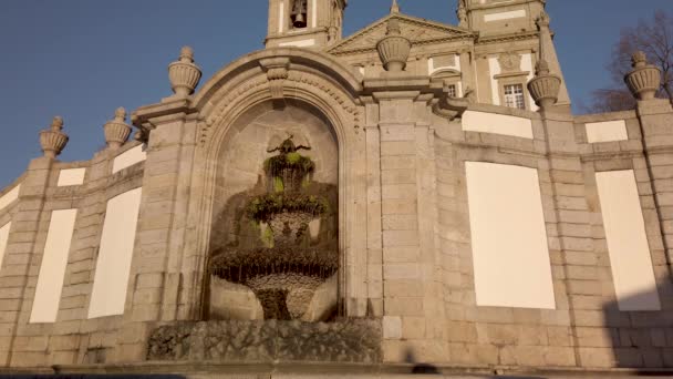 Braga Portugal Circa Februari 2019 Helgedomen Bom Jesus Monte Även — Stockvideo