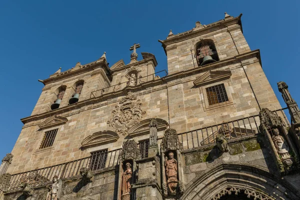 Braga Portugalia Około Lutego 2019 Braga Katedra Gotyckim Dzwonnic Braga — Zdjęcie stockowe