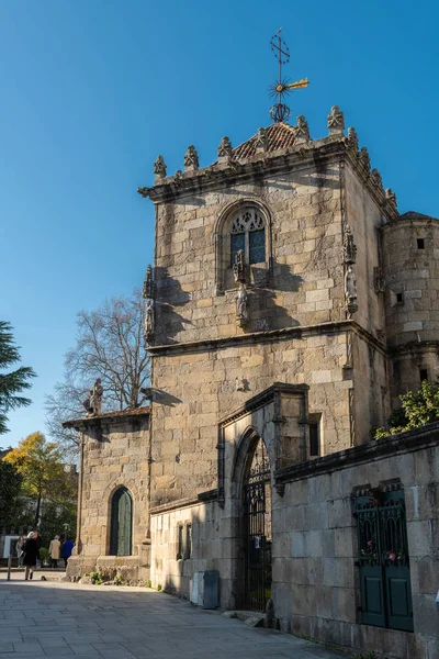 葡萄牙布拉加 2019年2月 科英布拉斯教堂 中世纪宗教建筑 — 图库照片