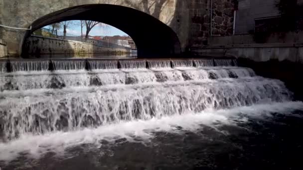 Viseu Portugal Circa February 2019 View Pavia River Viseu Portugal — Stock Video