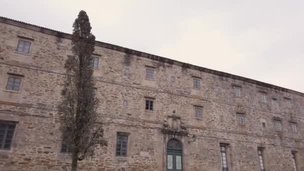 Santiago Compostela Espagne Circa Février 2019 Ancien Couvent Catholique Opère — Video