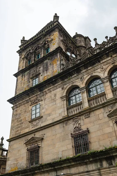 Santiago de Compostela detalhe da fachada da catedral — Fotografia de Stock