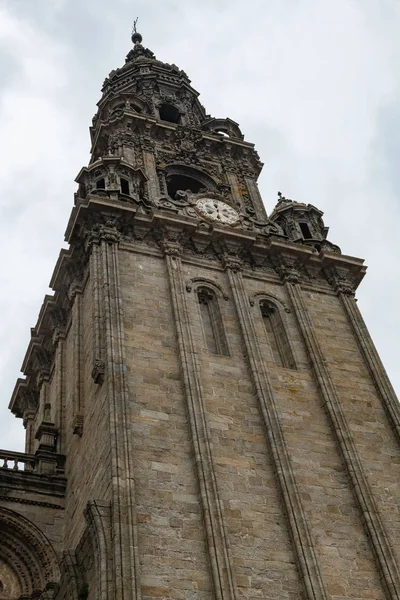 Detail gevel van de kathedraal de Santiago de Compostela — Stockfoto