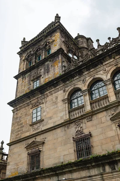 Detalle fachada catedral Santiago de Compostela — Foto de Stock
