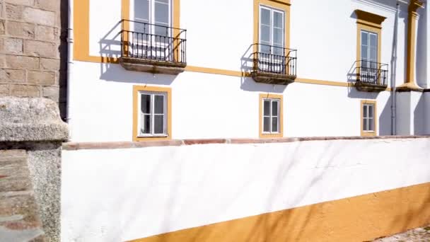 Evora Portugal Circa Marzo 2019 Palacio Los Duques Cadaval Encuentra — Vídeos de Stock