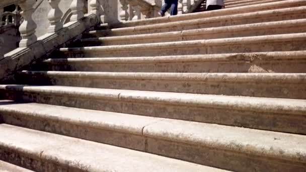 Lamego Portugal Circa Mayo 2019 Escalera Santuario Nuestra Señora Remedios — Vídeo de stock