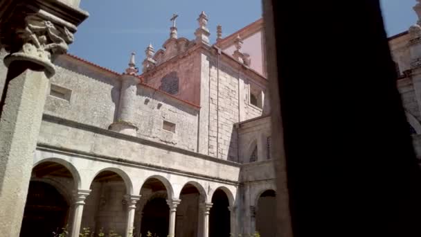 Λαμέγκο Πορτογαλία Περίπου 2019 Μαΐου Μοναστήρι Του Καθεδρικού Ναού — Αρχείο Βίντεο