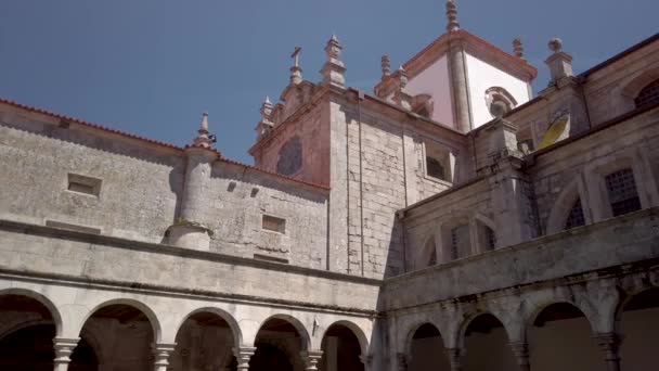 Lamego Portugal Circa Maio 2019 Claustro Catedral Lamego — Vídeo de Stock