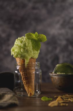 Fıstıklı dondurma.