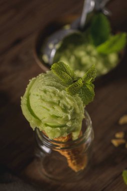 Fıstıklı dondurma.