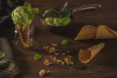 Fıstıklı dondurma.