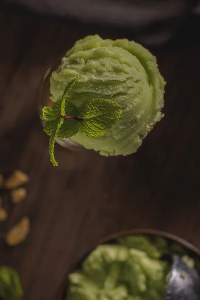 Gelado de pistache — Fotografia de Stock