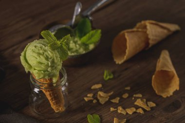 Fıstıklı dondurma.