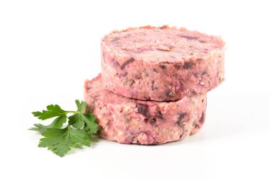 Pancar ve beyaz fasulye ile çiğ vejetaryen burger