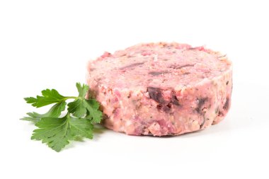 Pancar ve beyaz fasulye ile çiğ vejetaryen burger